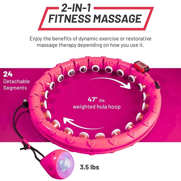 ACTIVNA PRO Smart Weighted Hula Hoop with Lights - Waist Hula for Adults - Picture 3 of 6